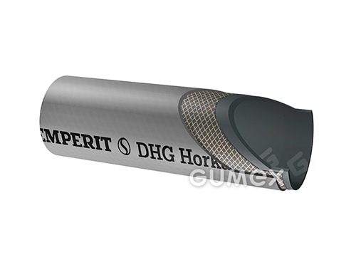 Hadica na horúcu vodu DHG, 13/20mm, 6bar, EPDM/NR-SBR, nešpinivá, -35°C/+95°C, šedá
